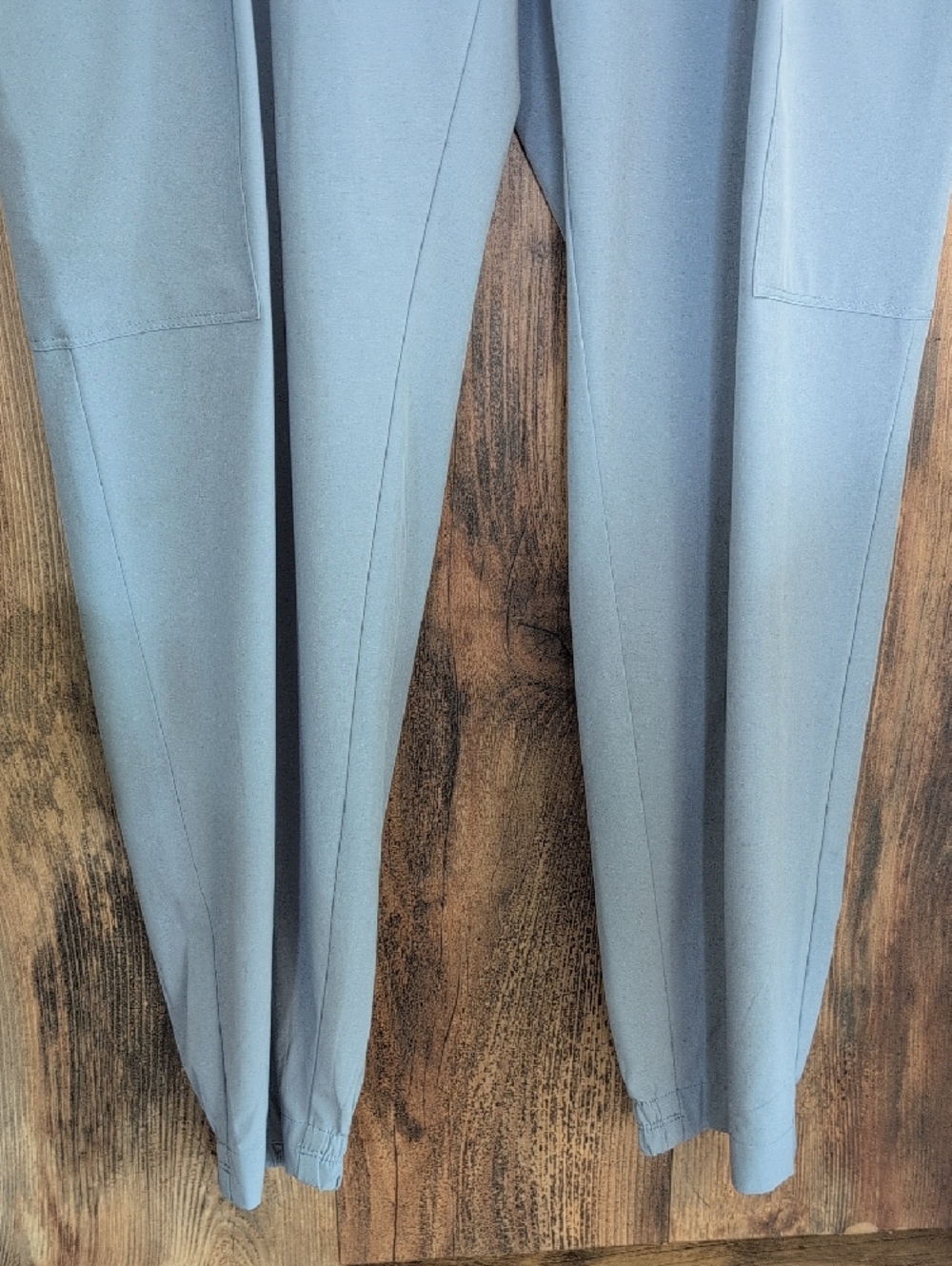 Athleta Blue Gray Drawstring Performance Joggers with Side Pockets 10       R291 - Picture 3 of 10